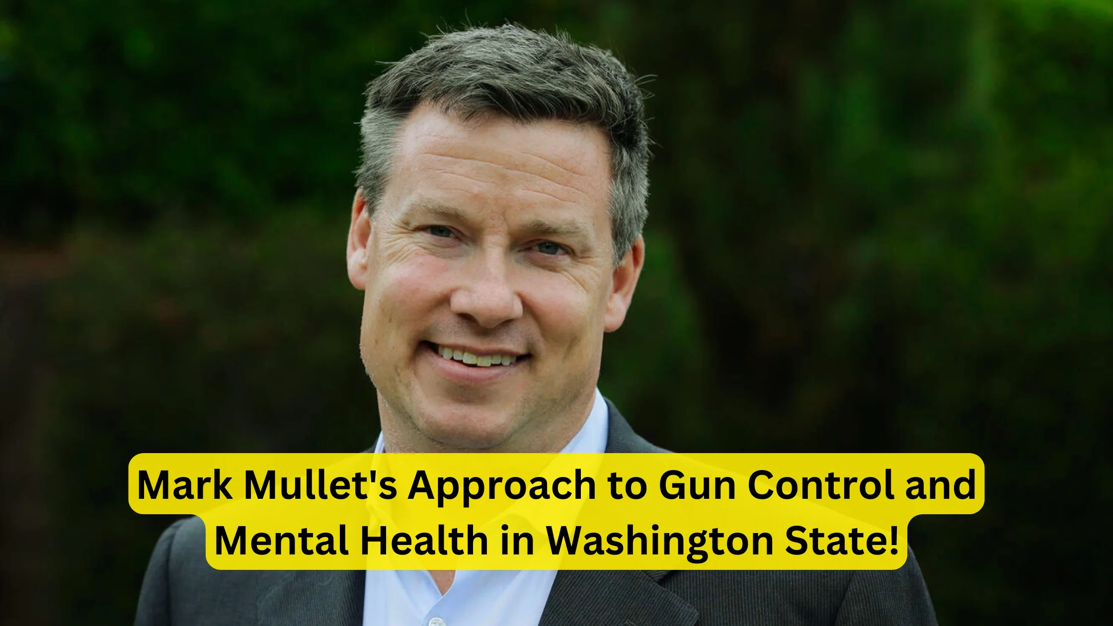 Mark Mullet's Approach to Gun Control and Mental Health in Washington State!